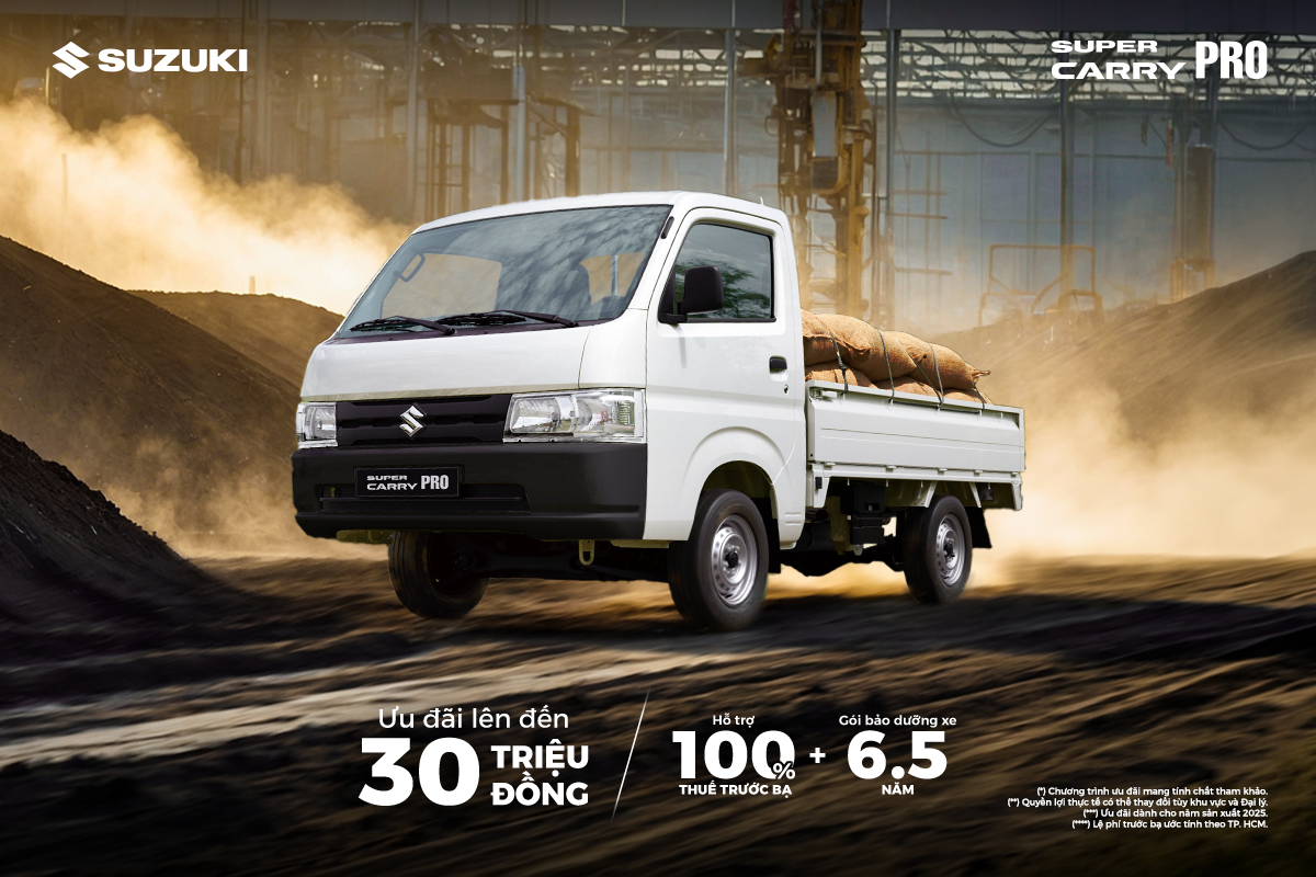 Khuyến mãi xe Suzuki Carrypro tháng 5