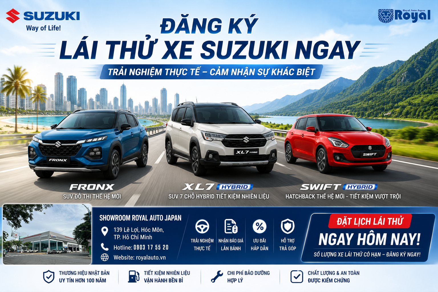 Giá xe Suzuki mới nhất tháng 6/2026 tại Việt Nam