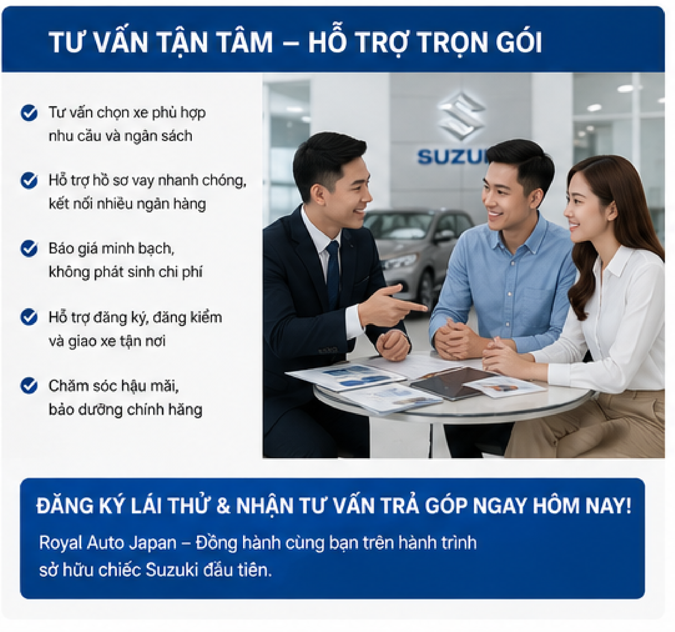Mua Suzuki trả góp cần bao nhiêu tiền?