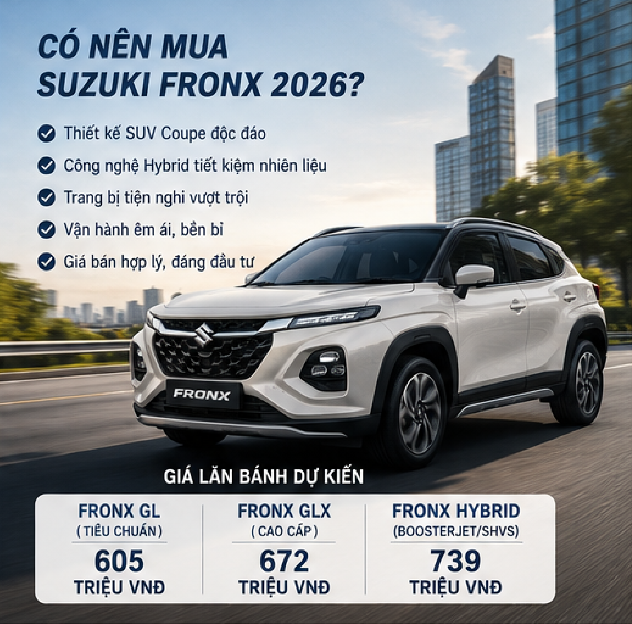 Đánh giá Suzuki Fronx 2026 có đáng mua không?